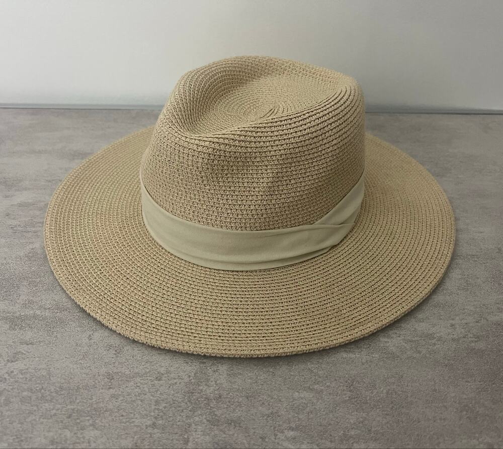 Furtalk Panama Hat Sun hats for Women Men Wide Brim Fedora Straw Beach Hat UV